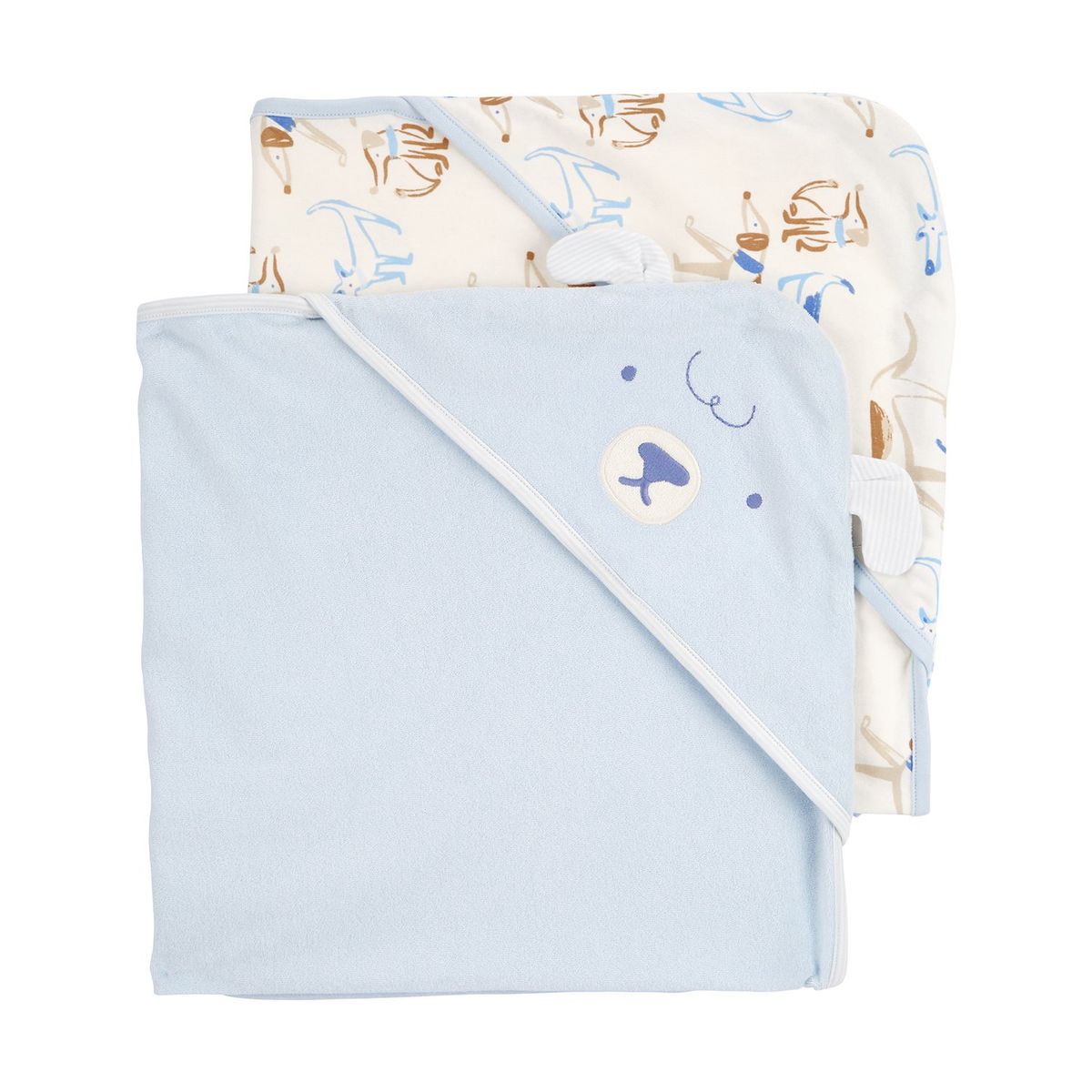 CARTERS - Toalla Pack X2 Bebé Niño Algodón Algodón Carters