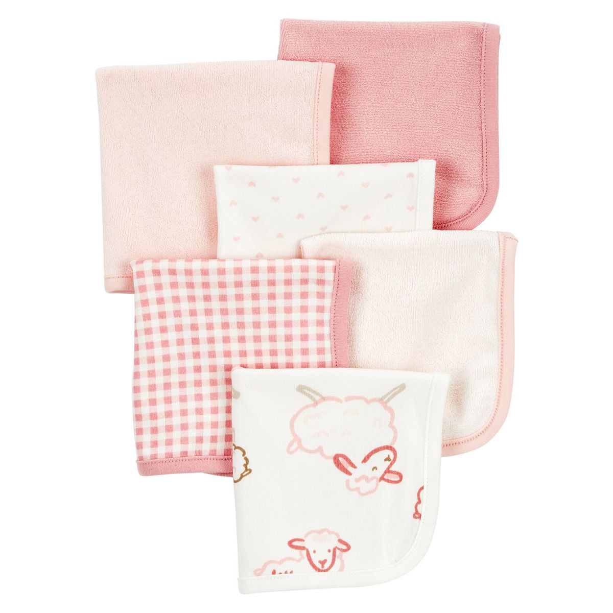 CARTER'S - Toalla Pack X6 Bebé Niña Algodón Carters