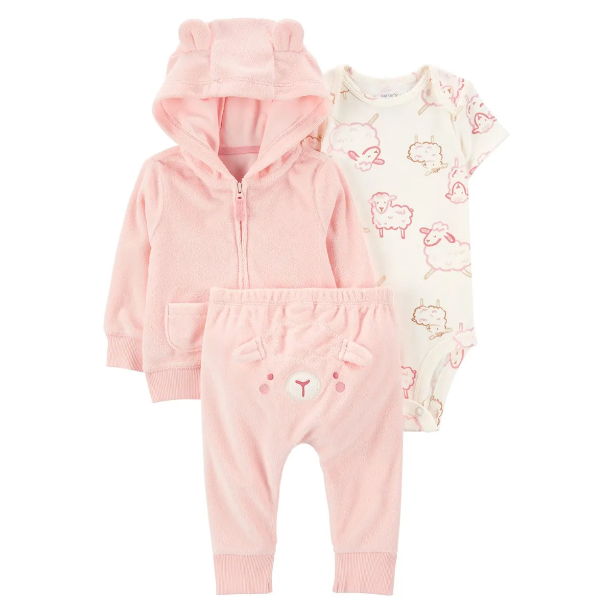 CARTER'S - Conjunto Bebé Niña 3 Piezas Algodón Carters