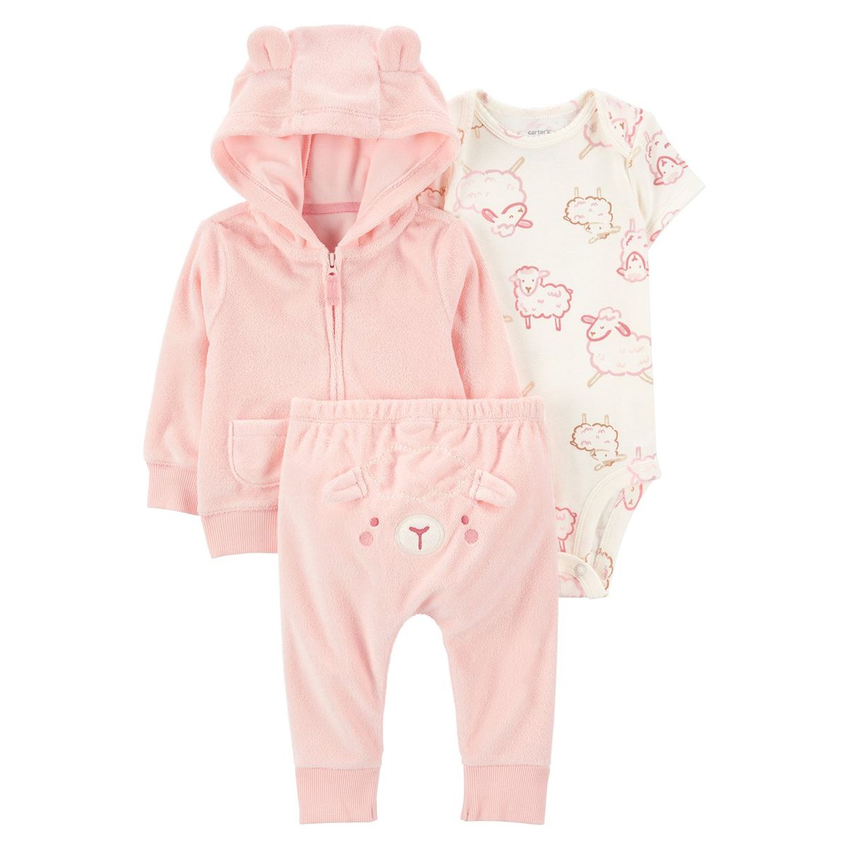 CARTER'S - Conjunto Bebé Niña 3 Piezas Algodón Carters