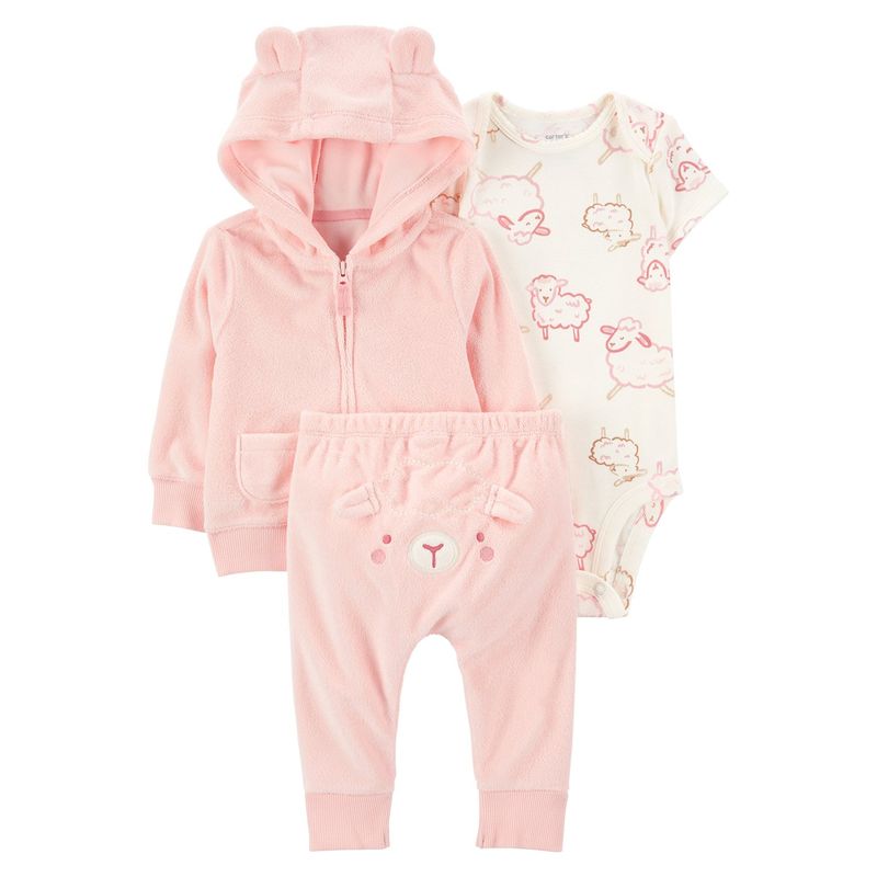 CARTER'S - Conjunto Bebé Niña 3 Piezas Algodón Carters