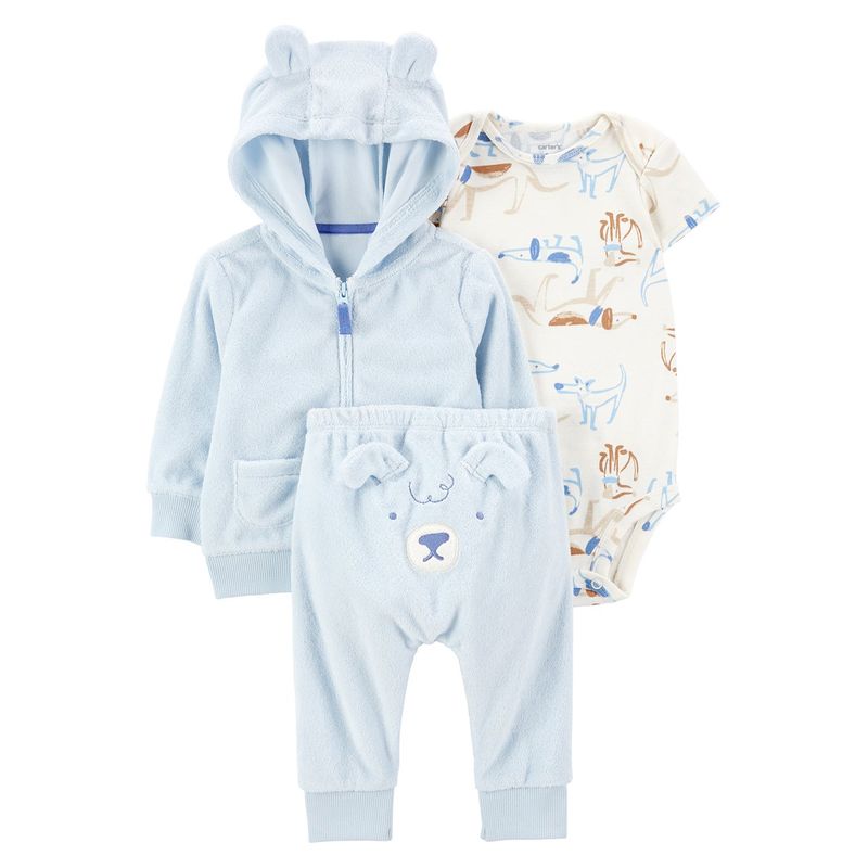 CARTER'S - Conjunto Bebé Niño 3 Piezas Algodón Carters