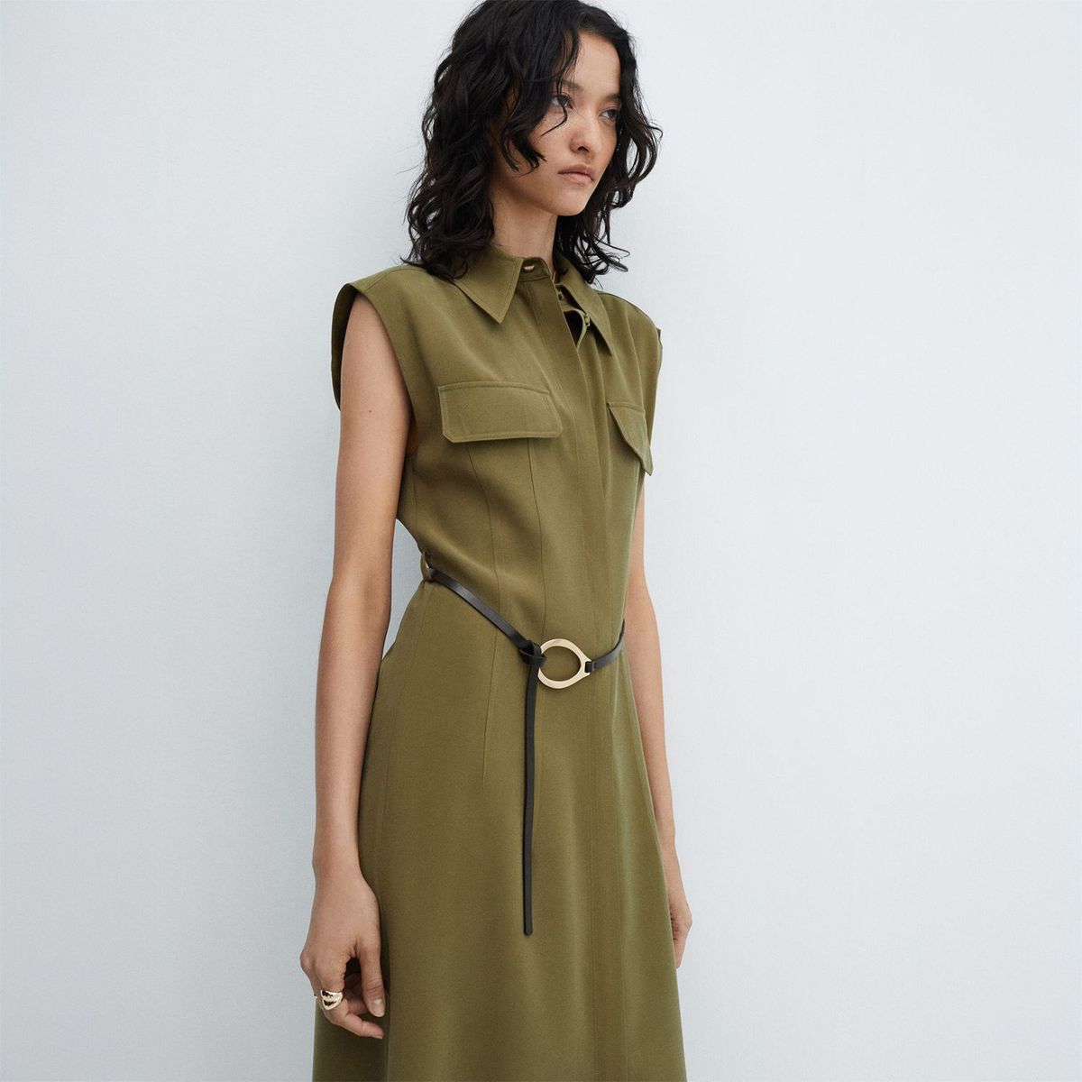 MANGO - Vestido Largo Mujer Mango