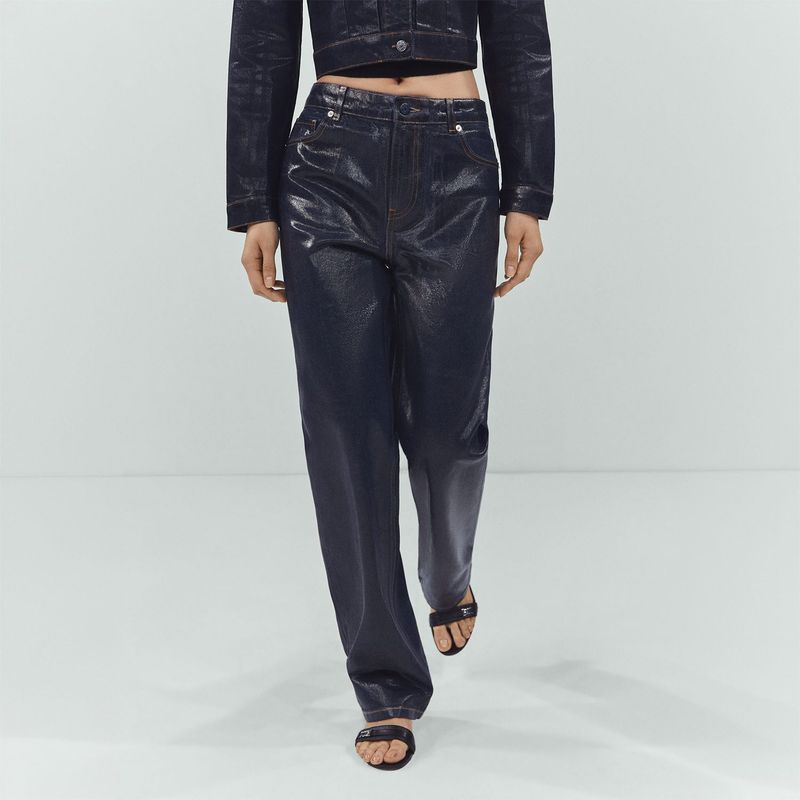 MANGO - Jean 100% Algodón Mujer Mango