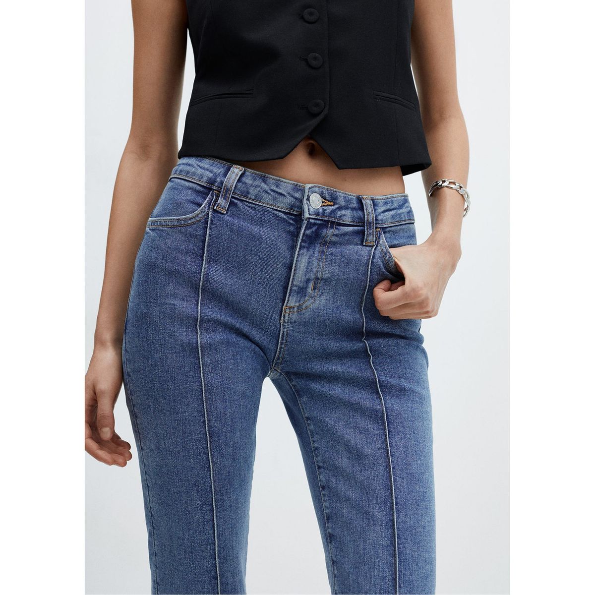 MANGO - Jean Algodón Mujer Mango