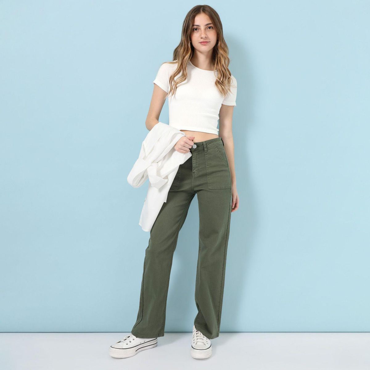 AMERICAN ABBEY - Pantalón Algodón Mujer American Abbey