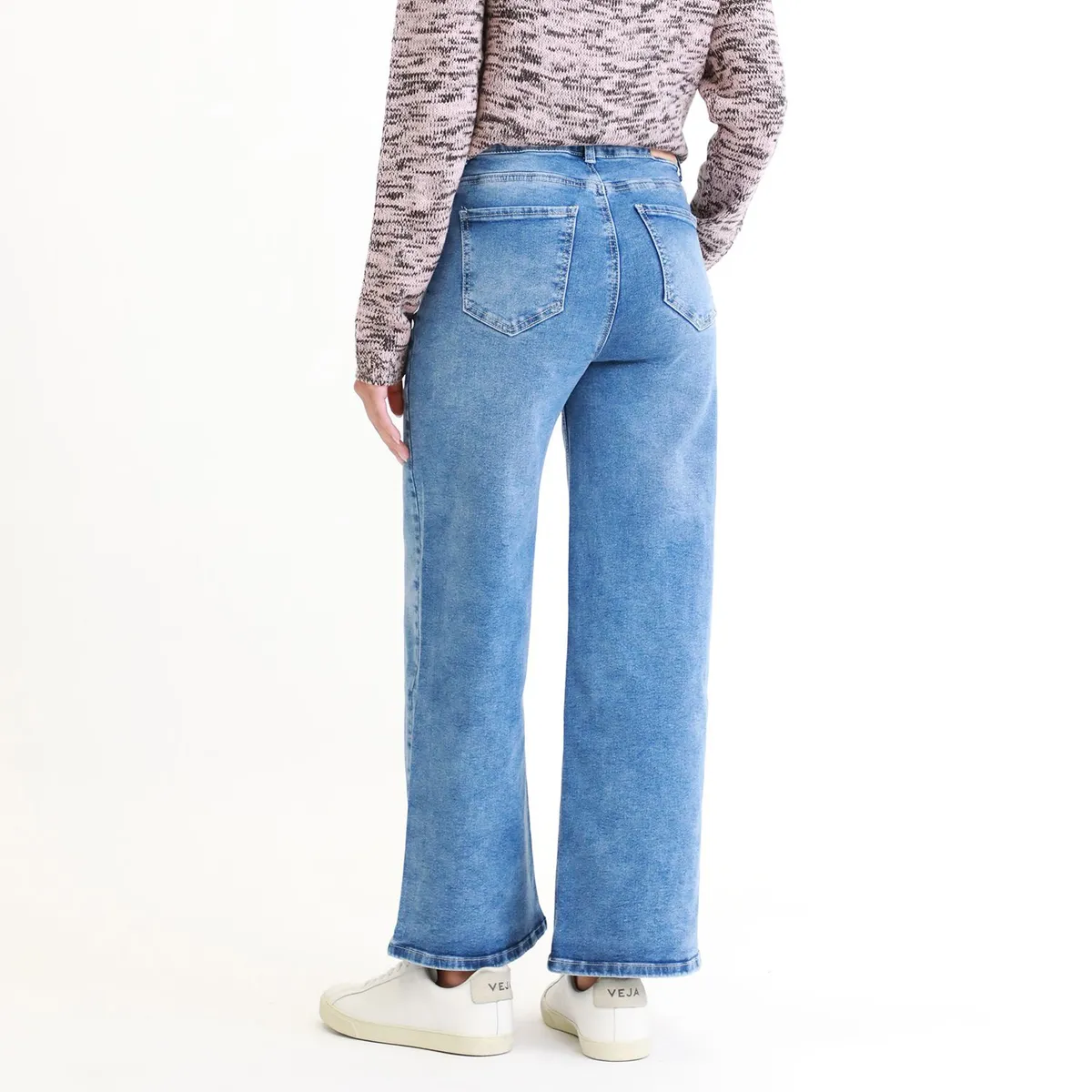 SYBILLA - Jean Wide Leg Tiro Medio Mujer Sybilla