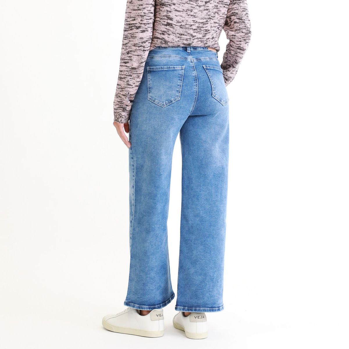 SYBILLA - Jean Wide Leg Tiro Medio Mujer Sybilla.