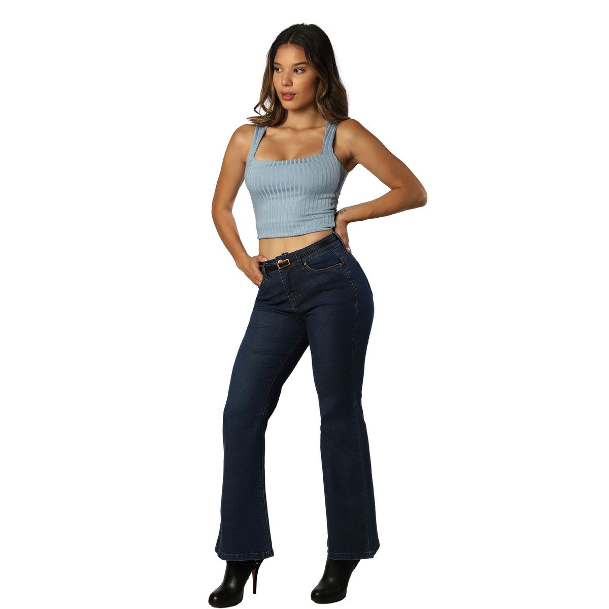 FORDAN JEANS - Pantalón Flare Algodón Mujer Fordan Jeans