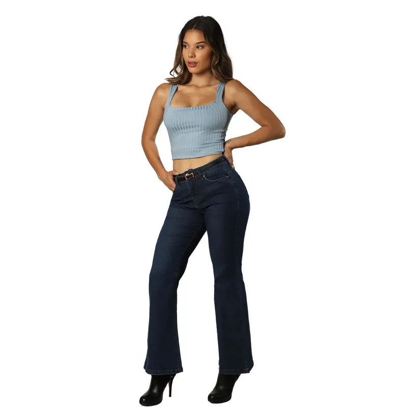 FORDAN JEANS - Pantalón Flare Algodón Mujer Fordan Jeans