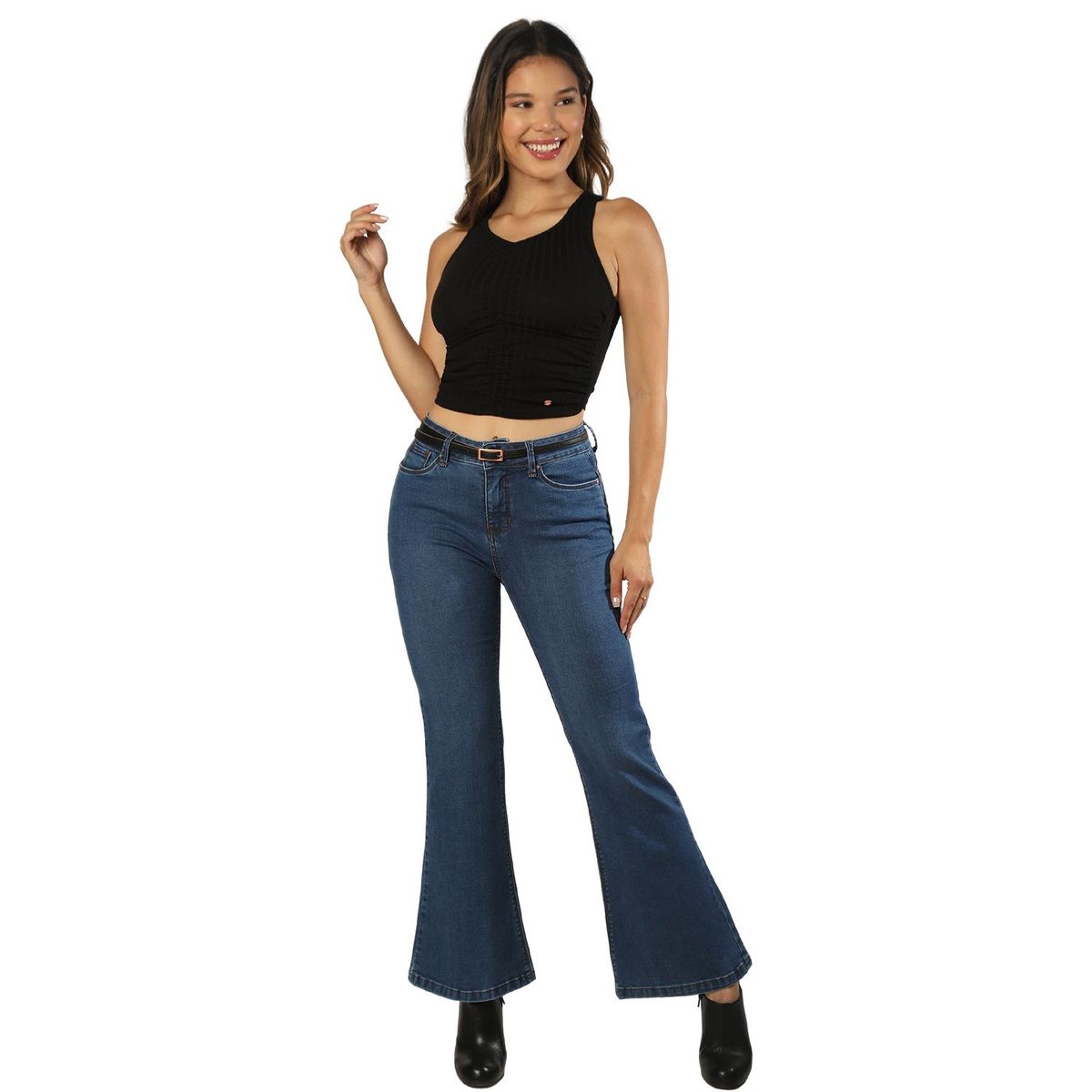 FORDAN JEANS - Pantalón Flare Algodón Mujer Fordan Jeans