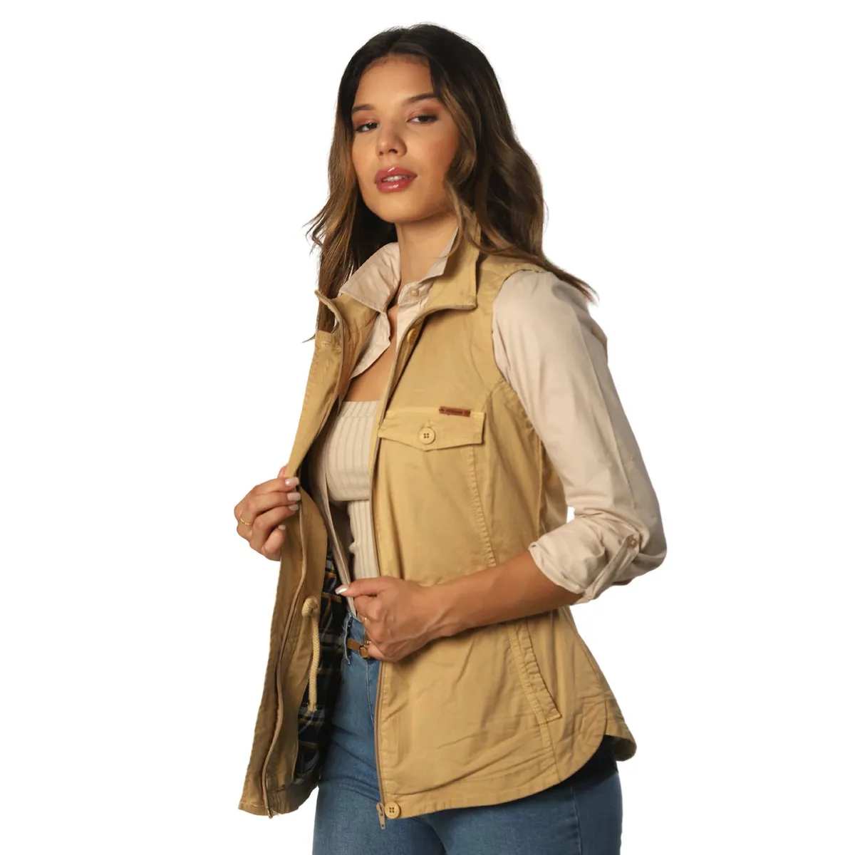 FORDAN JEANS - Chaleco Algodón Mujer Fordan Jeans