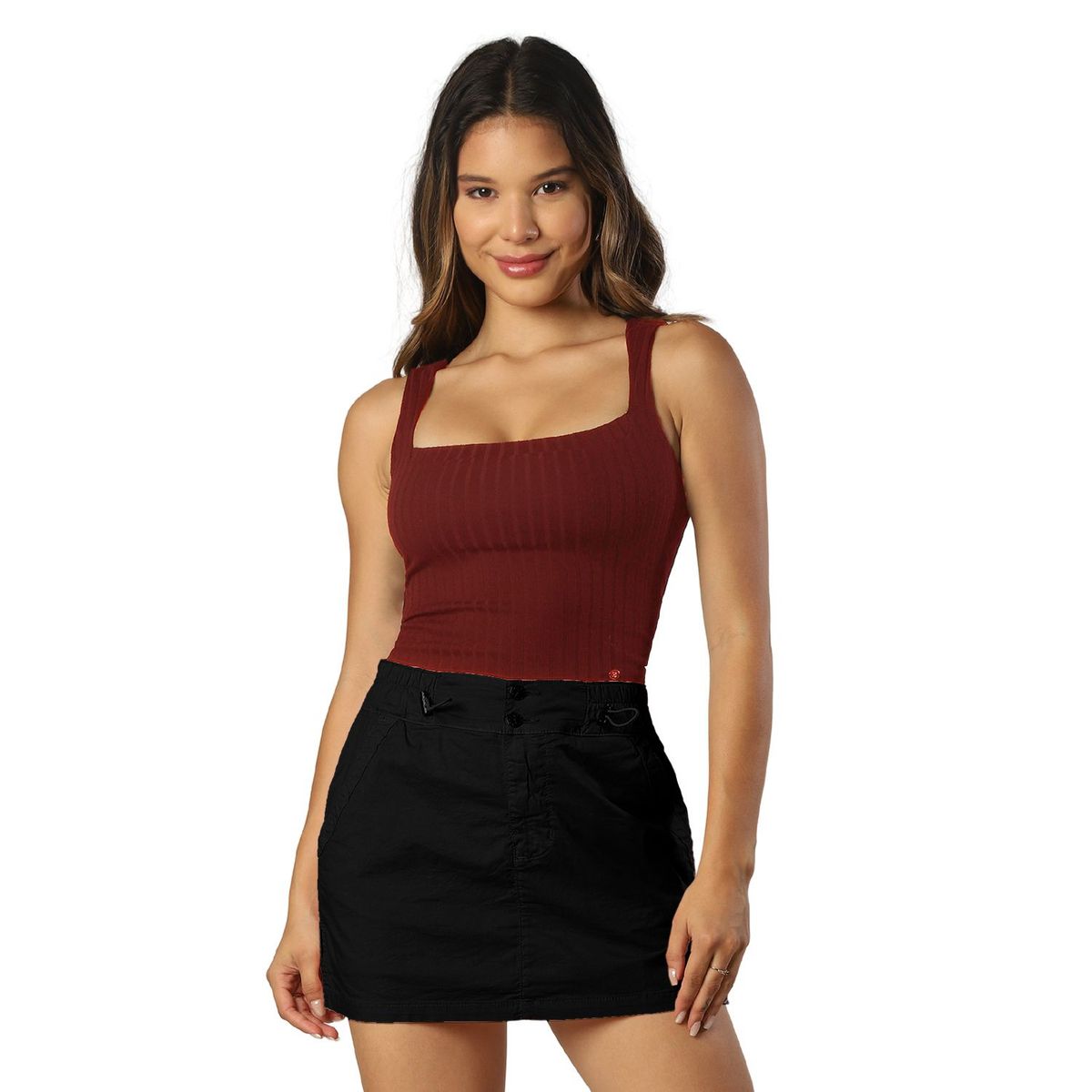 FORDAN JEANS - Falda Short Algodón Mujer Fordan Jeans