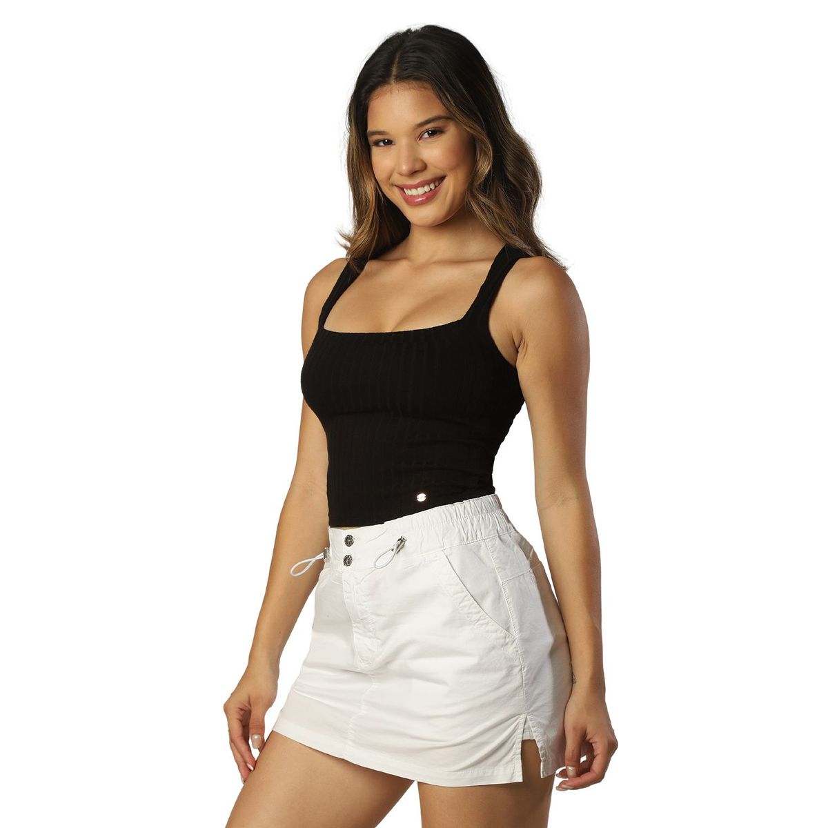 FORDAN JEANS - Falda Short Algodón Mujer Fordan Jeans