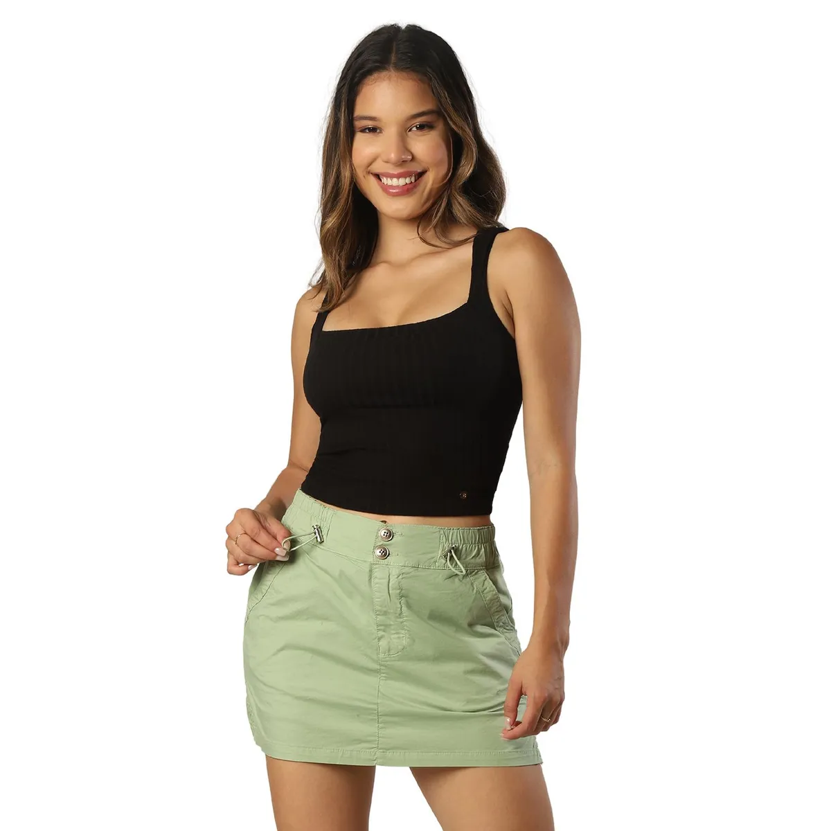 FORDAN JEANS - Falda Short Algodón Mujer Fordan Jeans