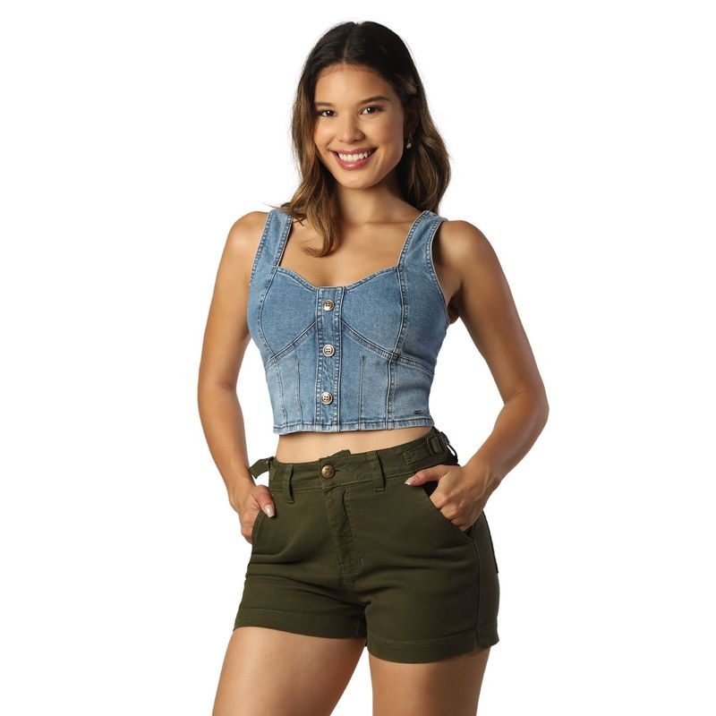 FORDAN JEANS - Short Algodón Mujer Fordan Jeans