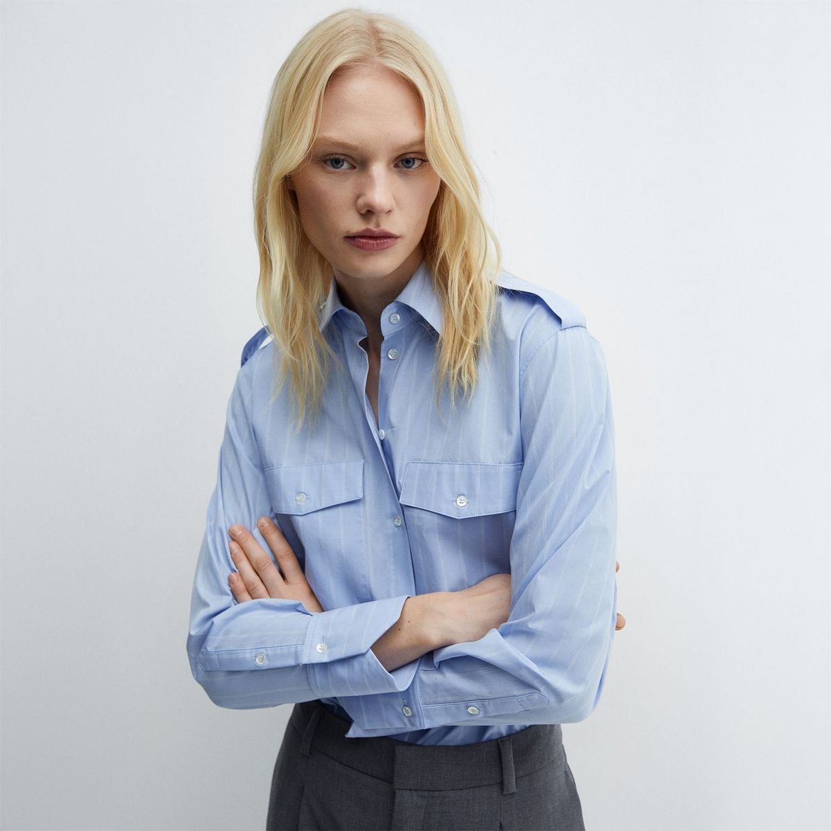 MANGO - Blusa Casual Mujer Mango