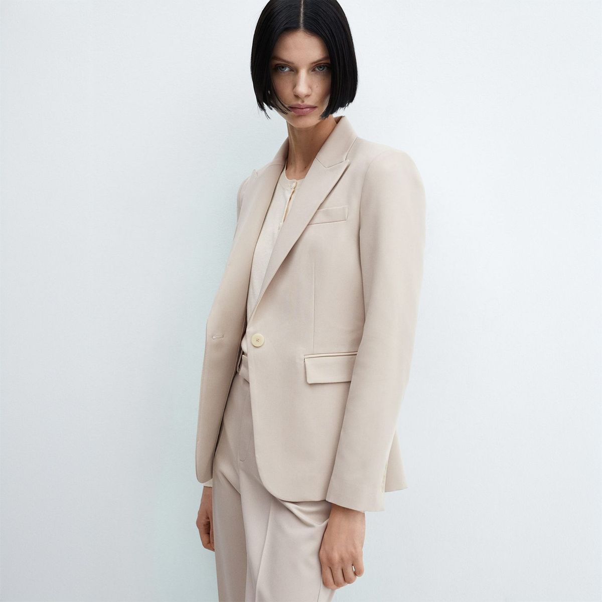 MANGO - Blazer Casual Mujer Mango