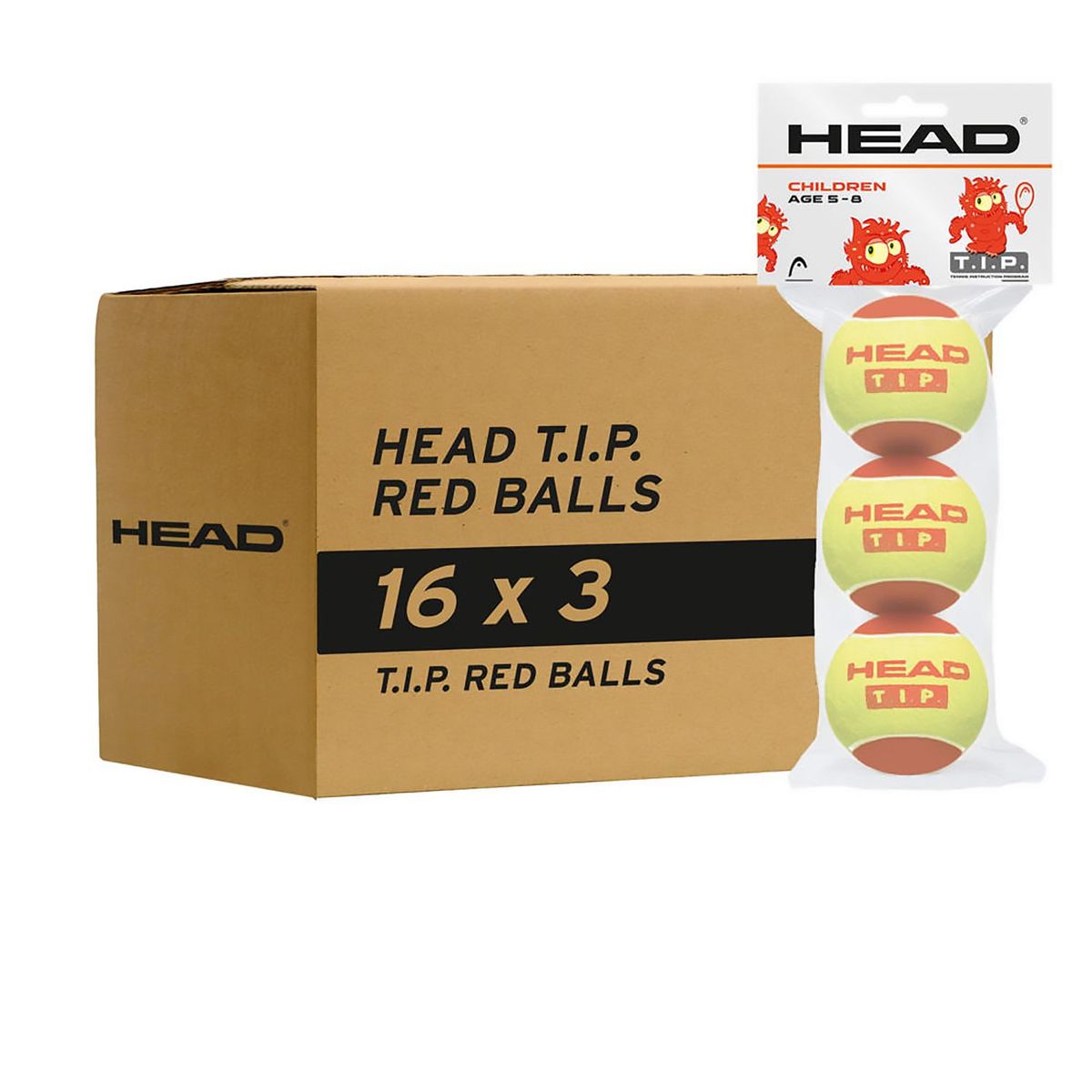HEAD - Pelota De Tenis Head Tip Punto Rojo
