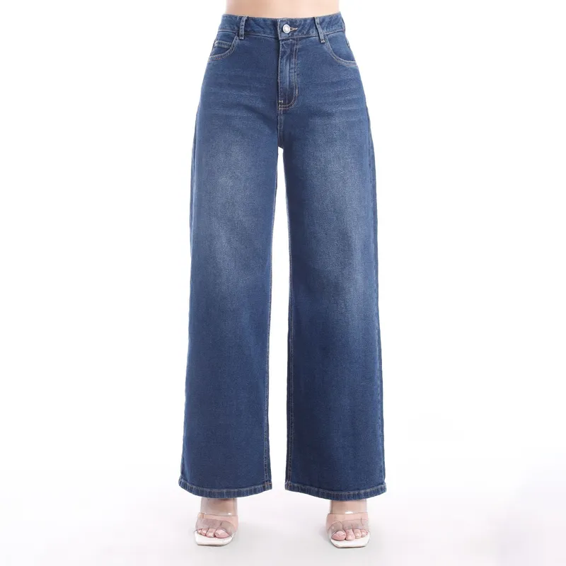 KANSAS - Jean Palazzo Algodón Mujer Kansas