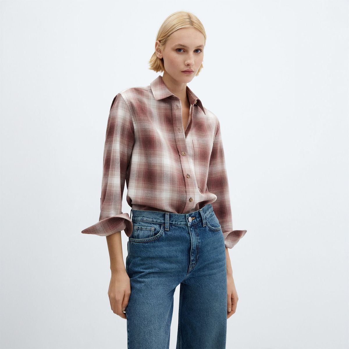 MANGO - Blusa Casual Mujer Mango