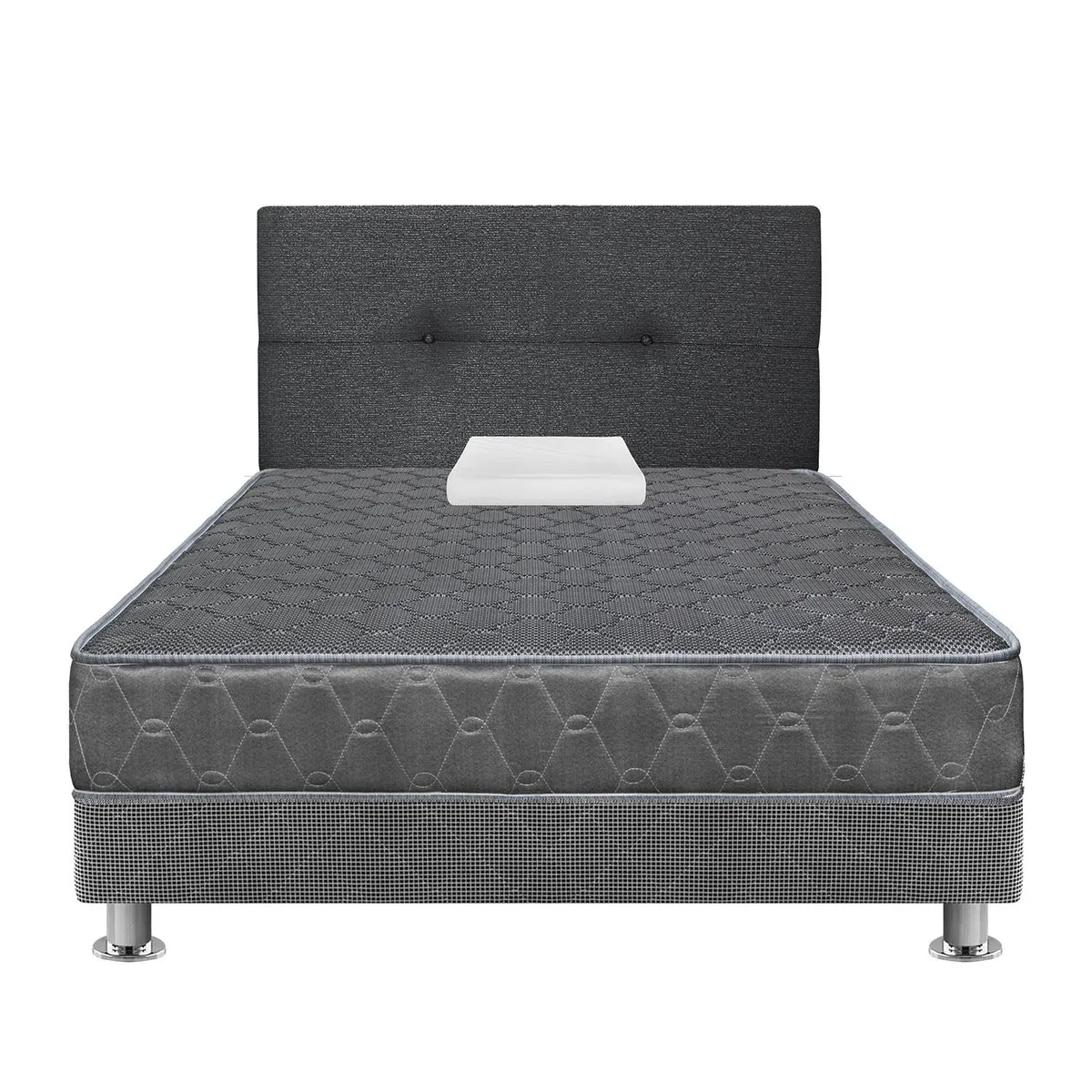 FORLI - Dormitorio Acqua Gris 1.5 Plz + Sofá Cama