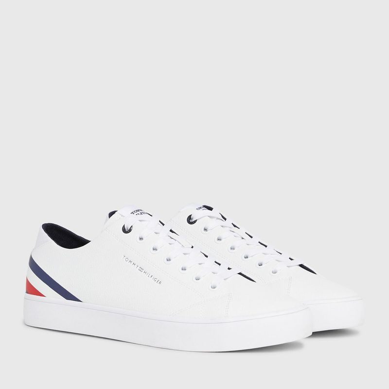 TOMMY HILFIGER - Zapatillas Urbanas Hombre Tommy Hilfiger Th Hi Vulc Core Low Lth Stripe