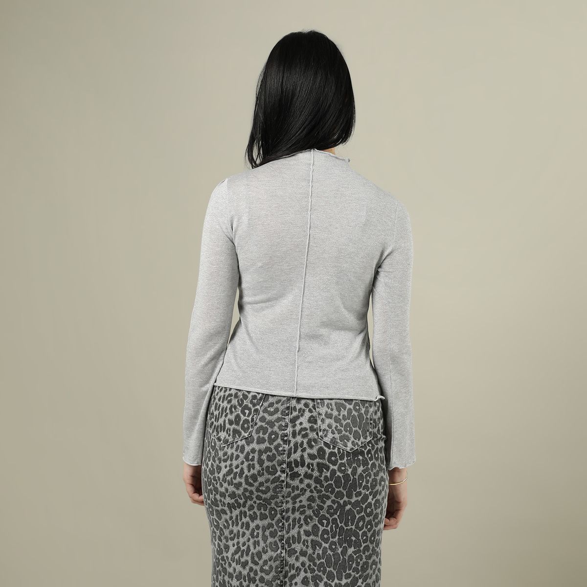 DENIMLAB - Polo Manga Larga Casual Mujer Denimlab