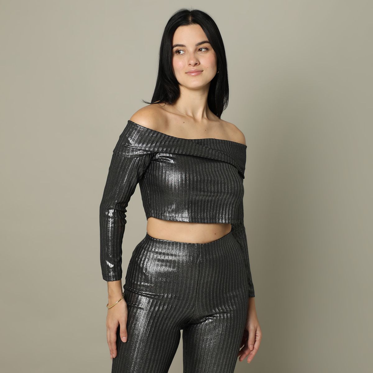 MOSSIMO - Top Manga Larga Casual Mujer Mossimo