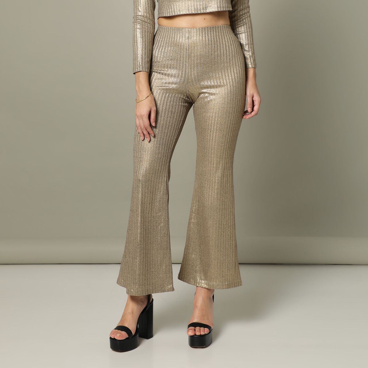 MOSSIMO - Pantalón Flare Casual Mujer Mossimo