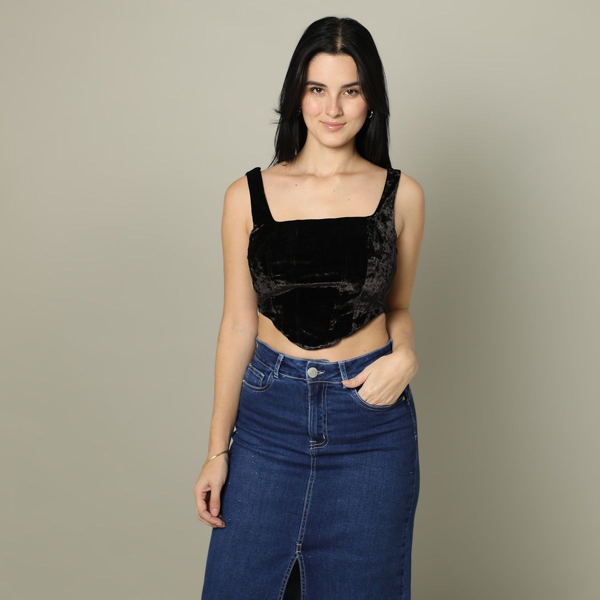 MOSSIMO - Top Corset Casual Mujer Mossimo