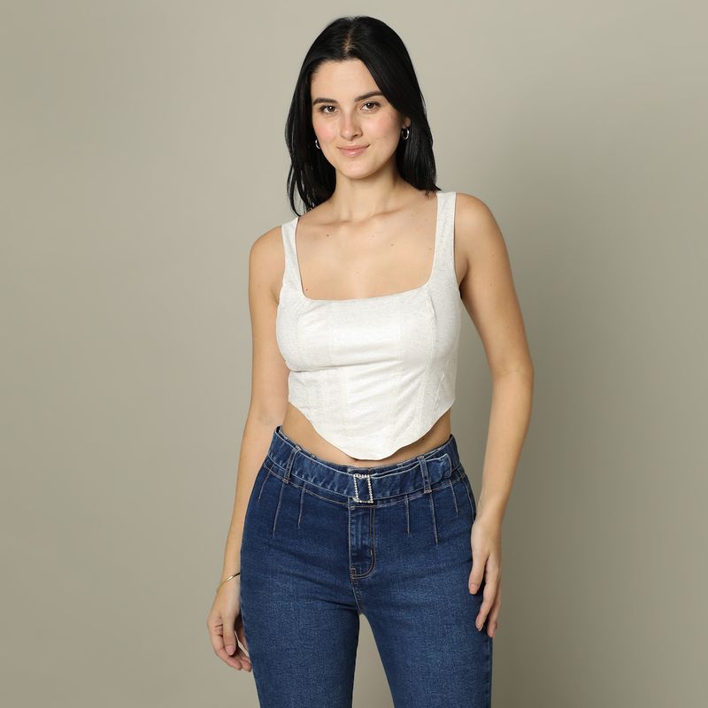 MOSSIMO - Top Corset Casual Mujer Mossimo
