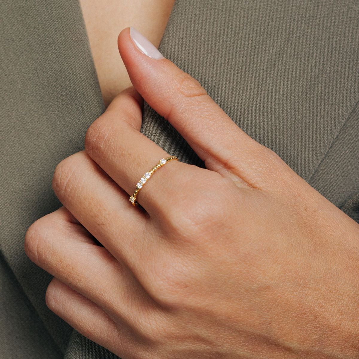 MAISHA - Anillo Marylin Bañado En Oro 24k