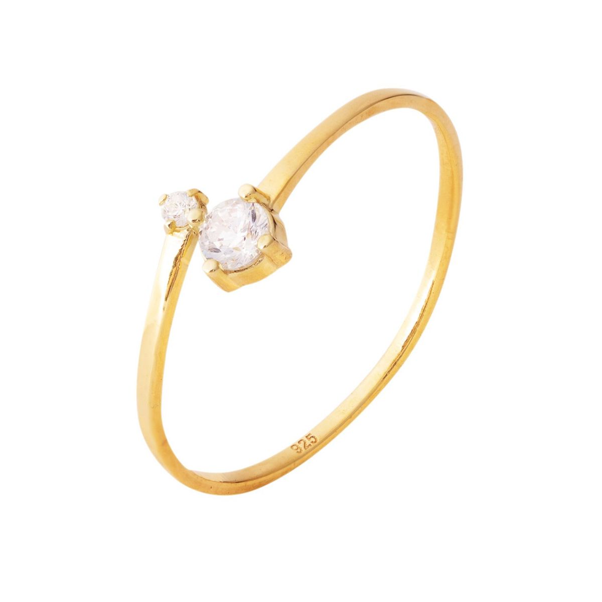 MAISHA - Anillo Clara Bañado En Oro 24k