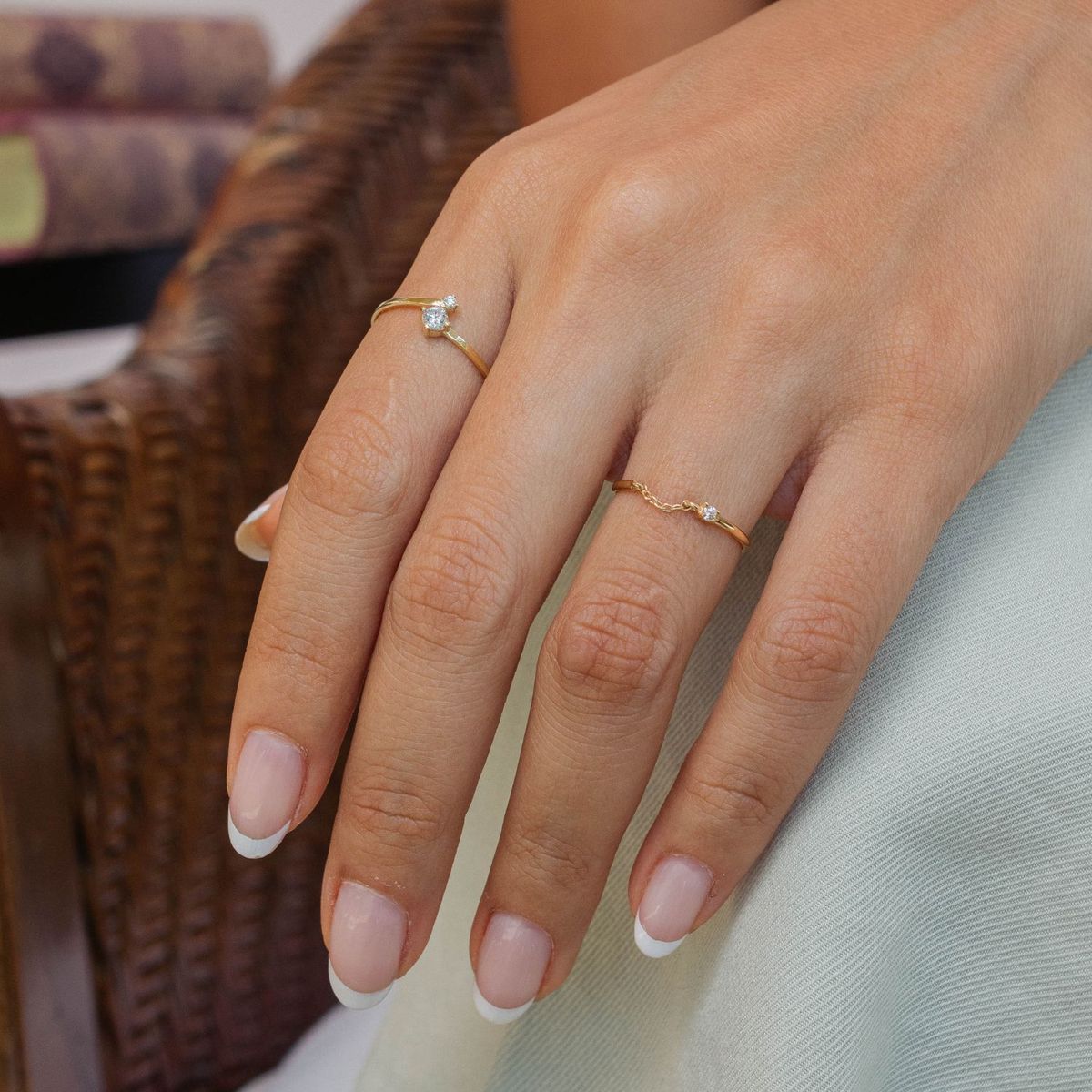 MAISHA - Anillo Clara Bañado En Oro 24k