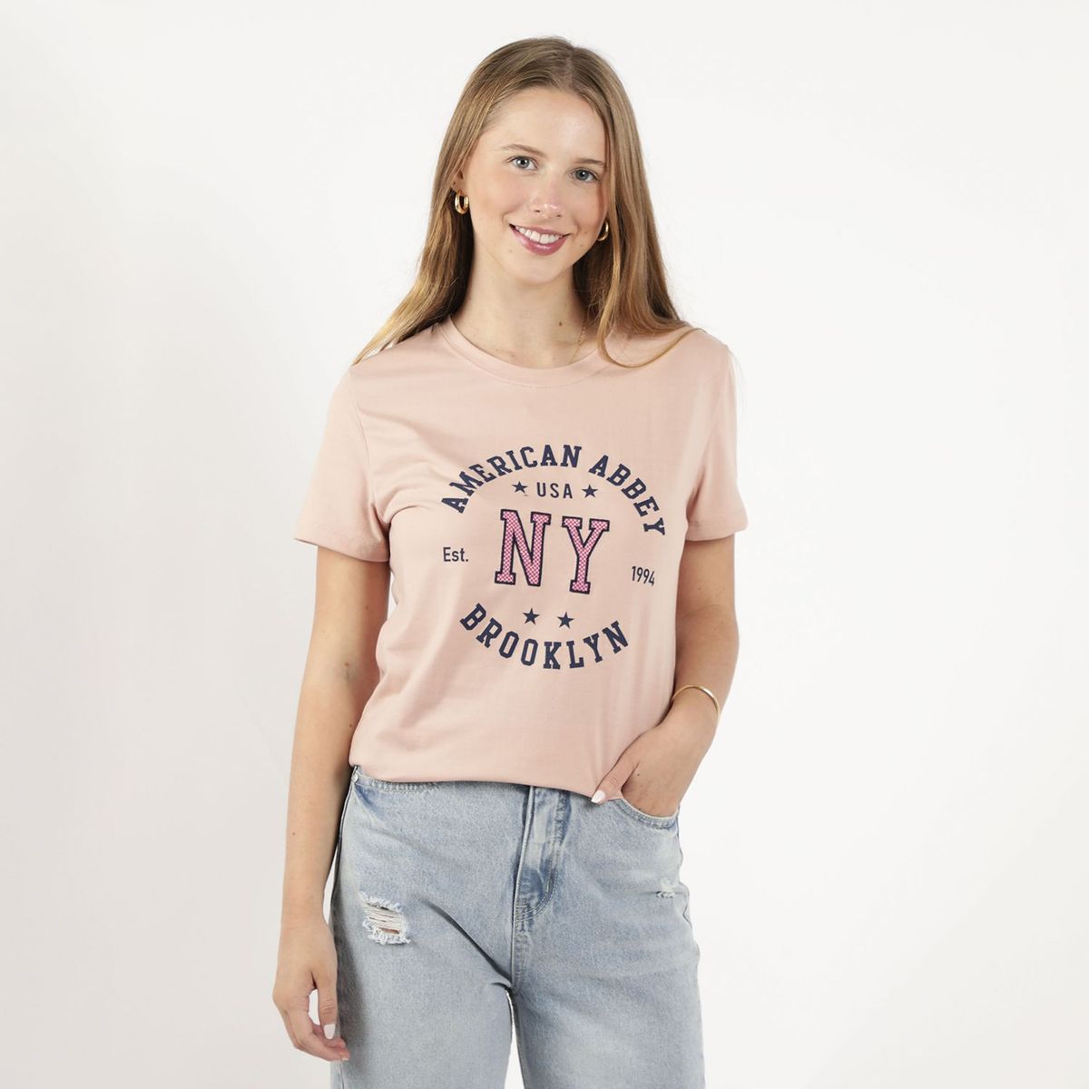 AMERICAN ABBEY - Polo Manga Corta Mujer American Abbey