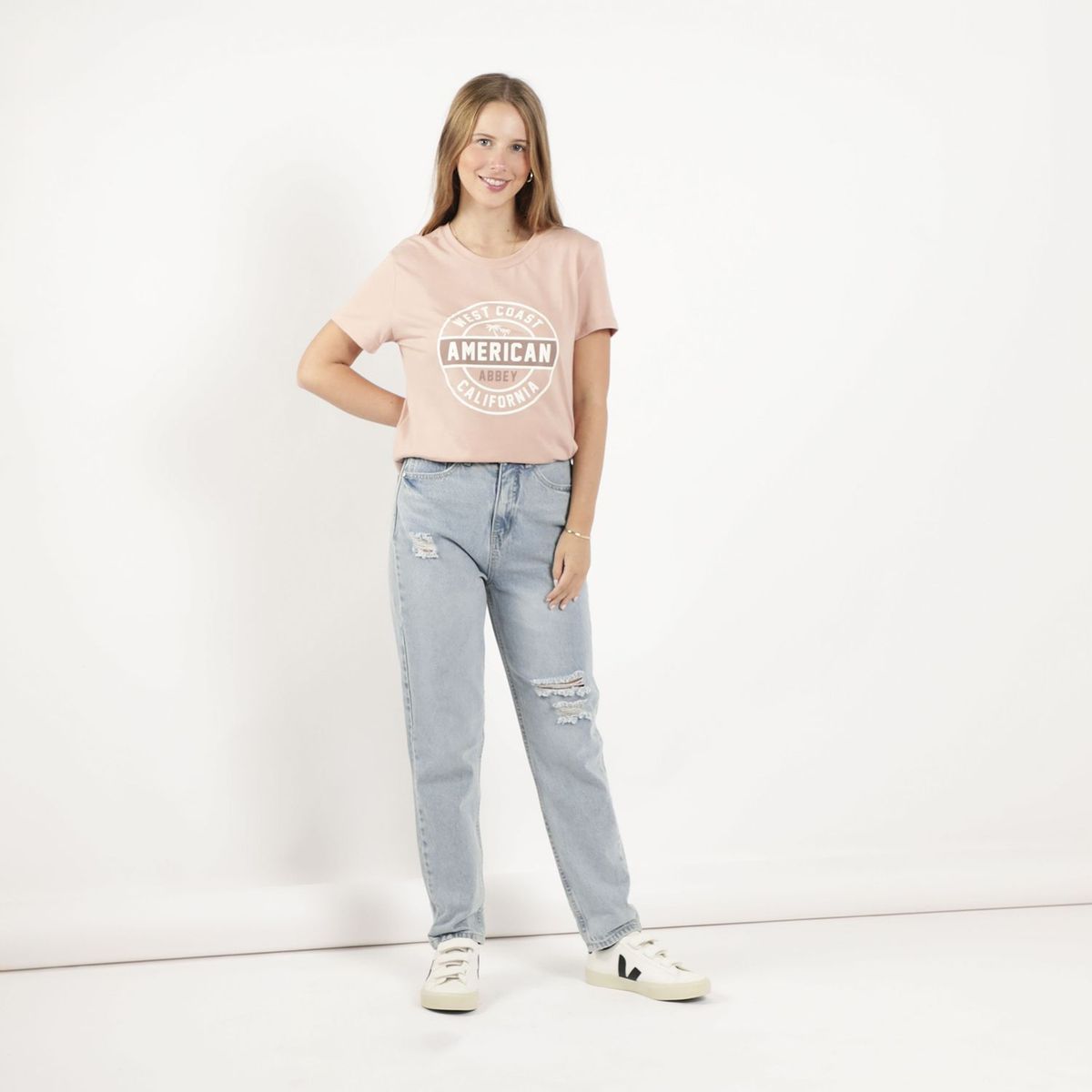 AMERICAN ABBEY - Polo Manga Corta Mujer American Abbey