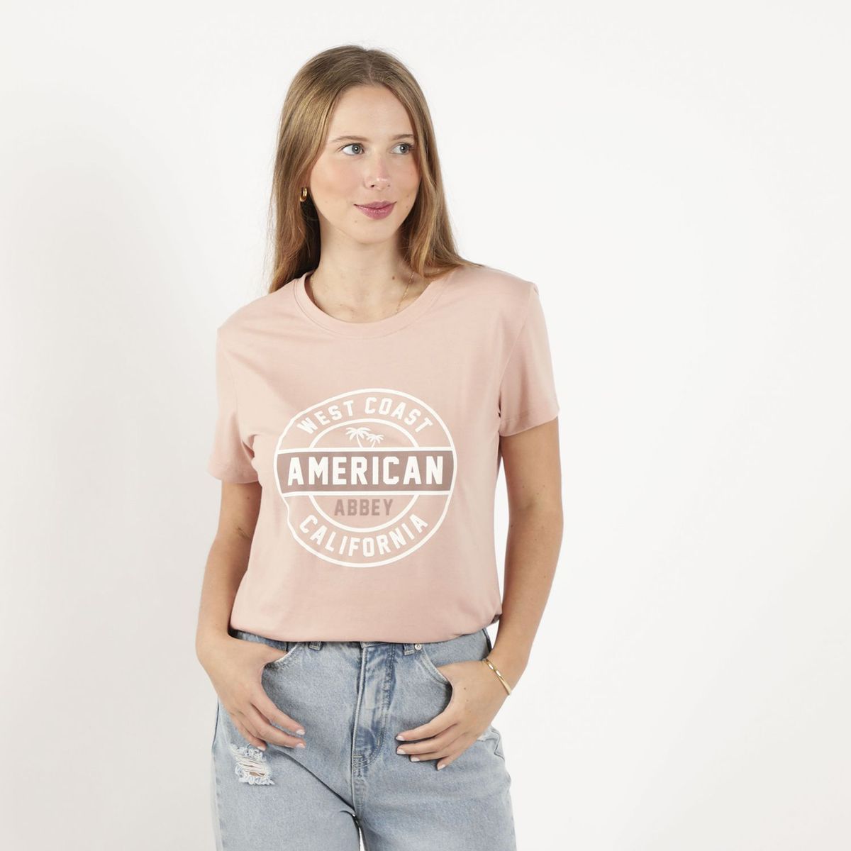 AMERICAN ABBEY - Polo Manga Corta Mujer American Abbey