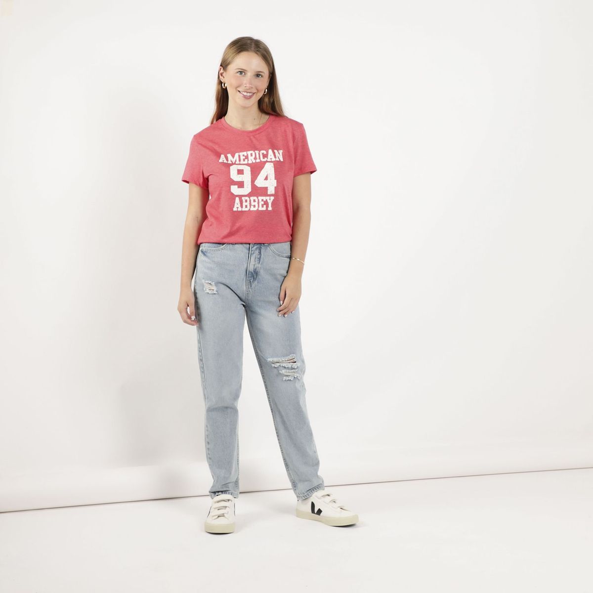 AMERICAN ABBEY - Polo Manga Corta Mujer American Abbey