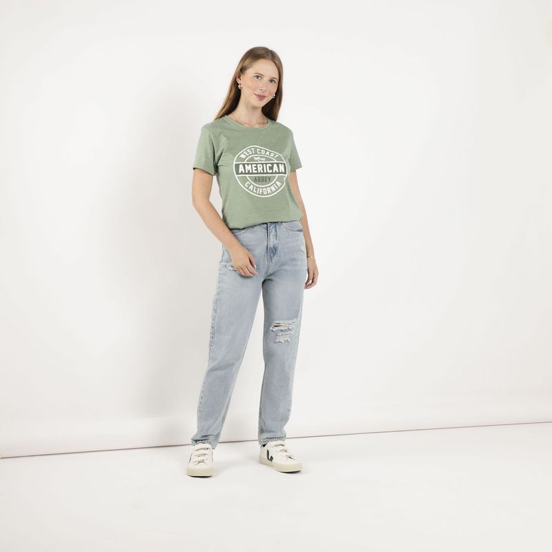 AMERICAN ABBEY - Polo Manga Corta Mujer American Abbey