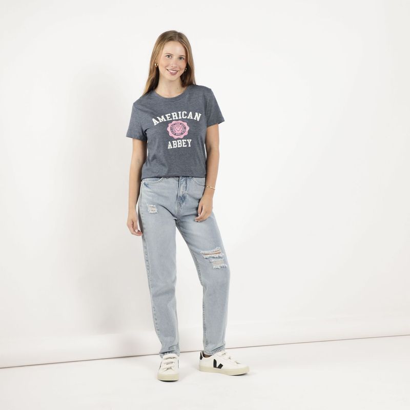 AMERICAN ABBEY - Polo Manga Corta Mujer American Abbey