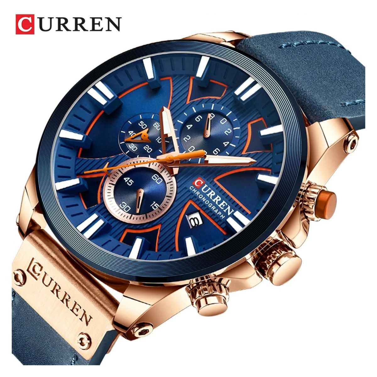 CURREN - Reloj Curren krec8303 Hombre + Estuche