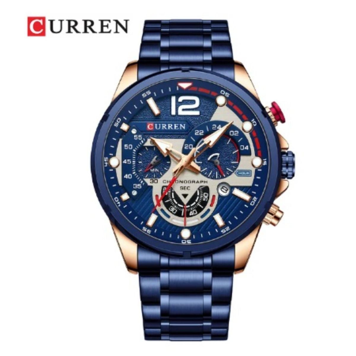 CURREN - Reloj Curren kred332120 Hombre + Estuche