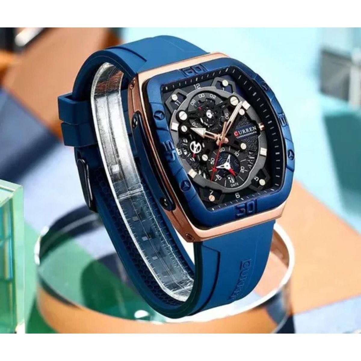 CURREN - Reloj Curren kred8701 Hombre + Estuche