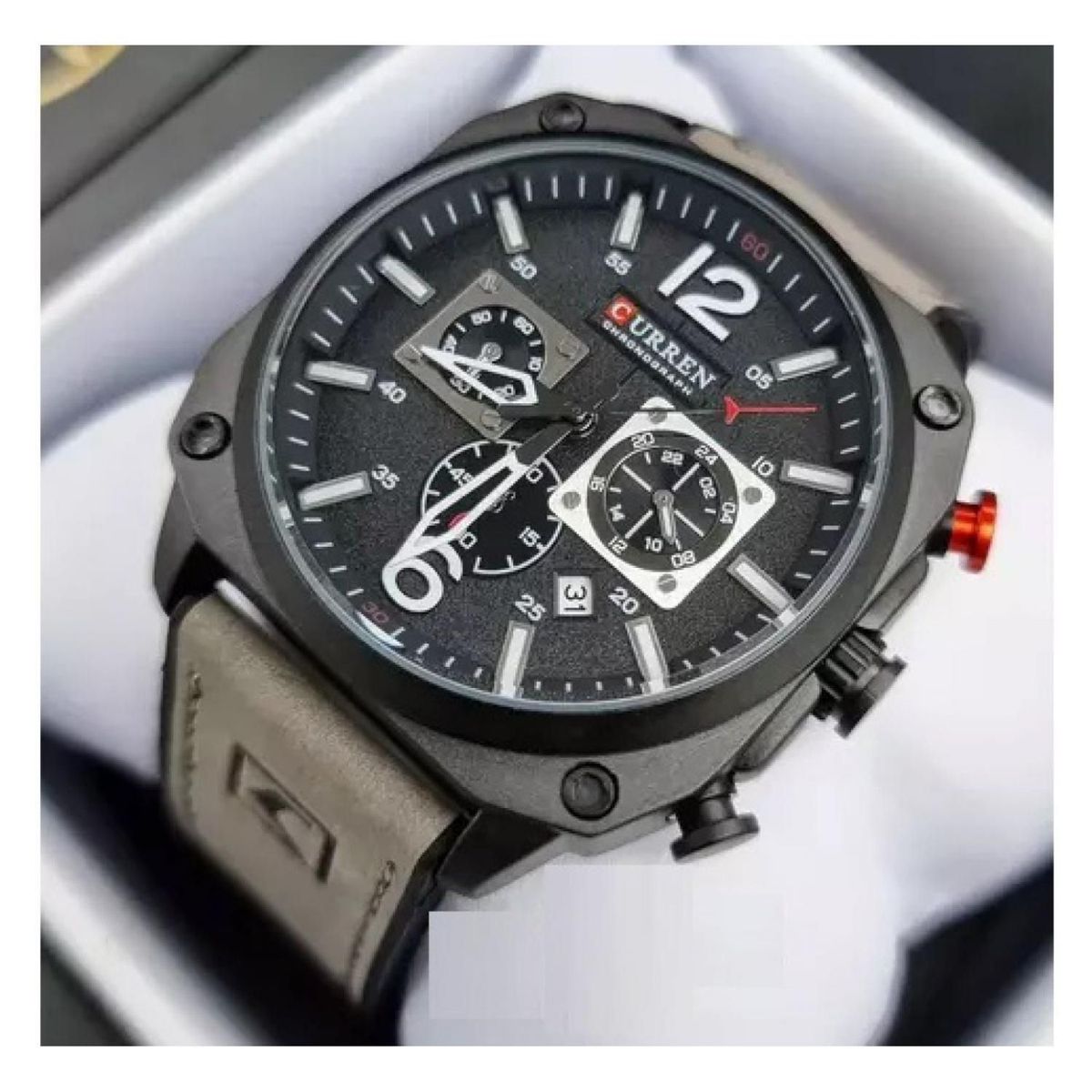 CURREN - Reloj Curren kred360102 Hombre + Estuche