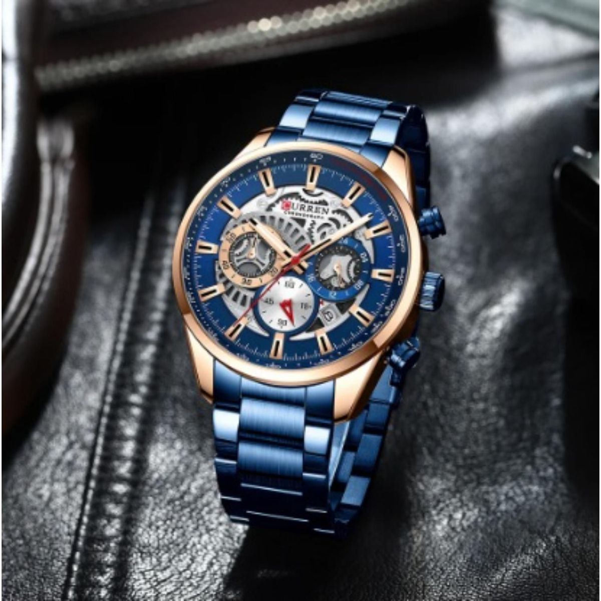 CURREN - Reloj Curren kred282021 Hombre + Estuche