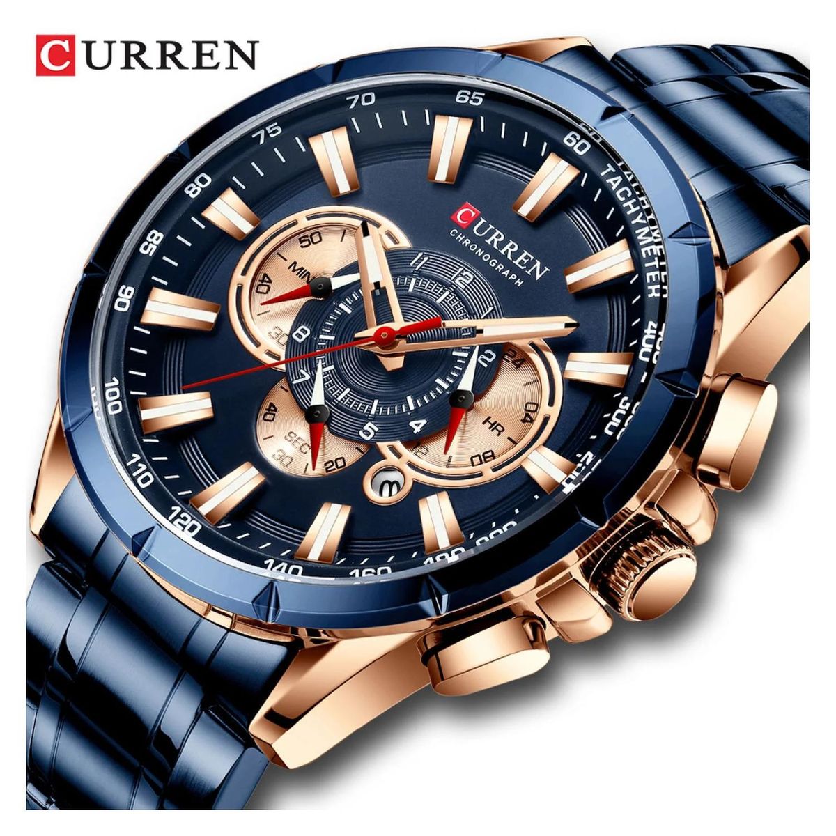 CURREN - Reloj Curren krec9503 Hombre + Estuche