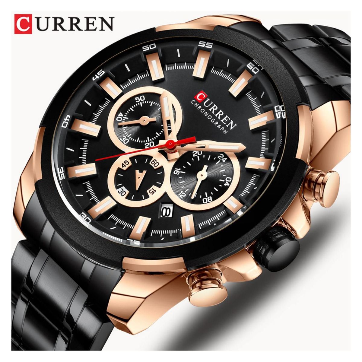 CURREN - Reloj Curren krec9401 Hombre + Estuche