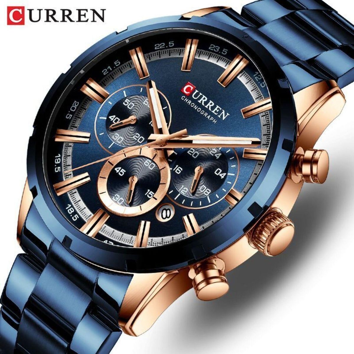 CURREN - Reloj Curren krec7603 Hombre + Estuche
