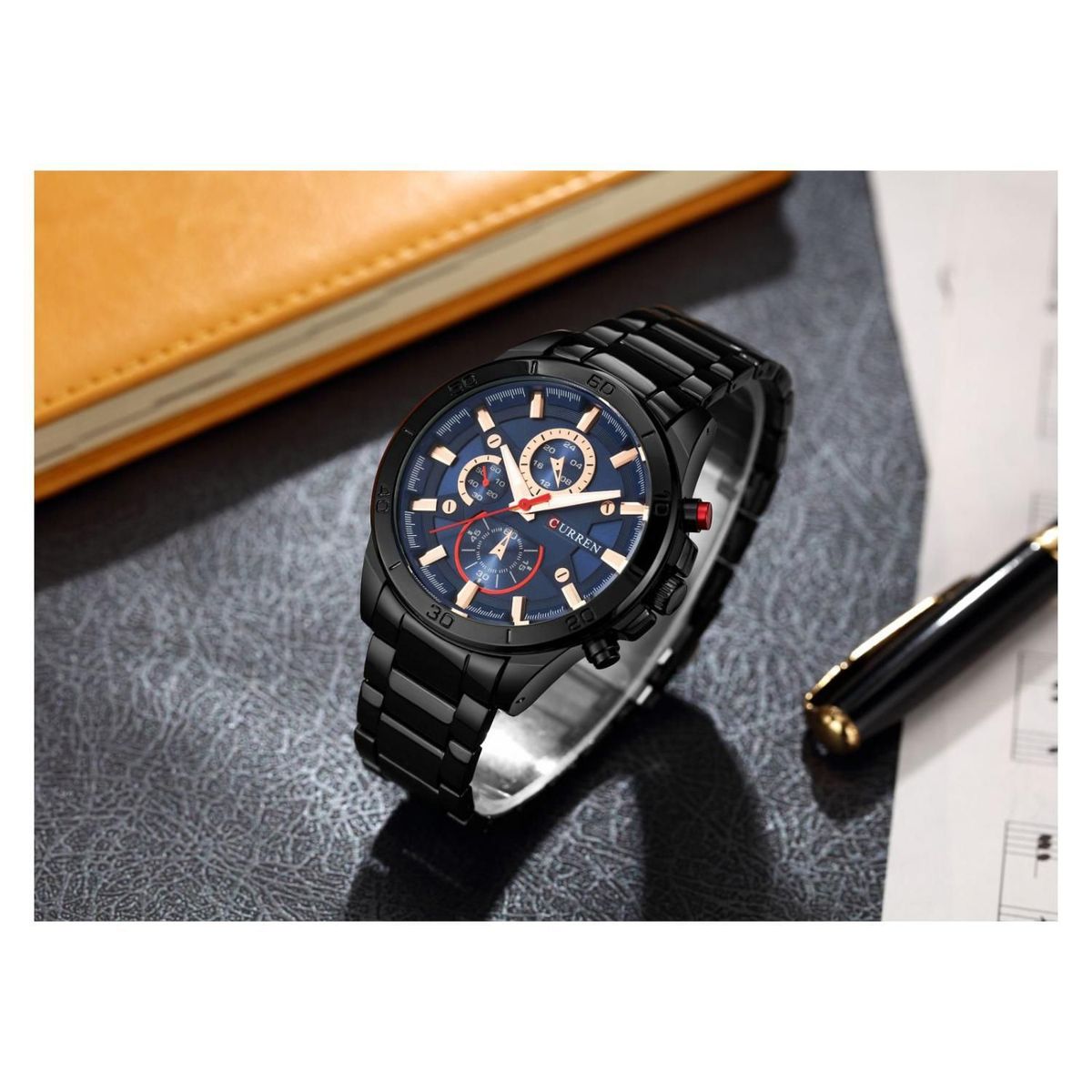 CURREN - Reloj Curren kreb560120 Hombre + Estuche